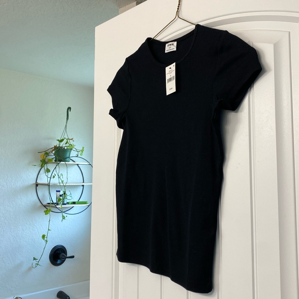 NWT CottonOn Organic Rib Crew Short Sleeve Tee